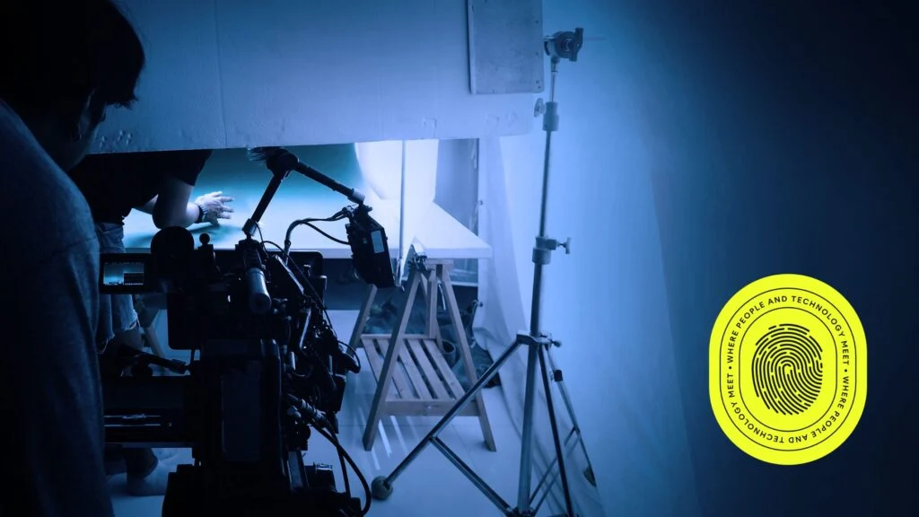 Professional video production setup featuring a camera and lighting set up to show professionalism and organisation of the Insight 2025 campaign